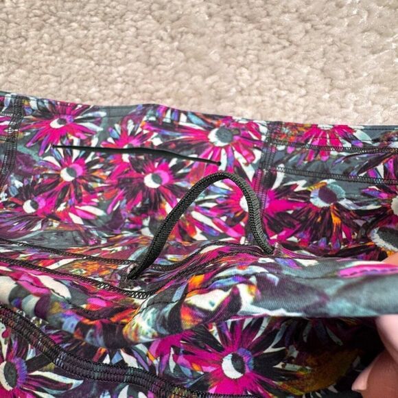 Lululemon Base Pace High Rise Floral Tight Legging Pink Purple - Picture 8 of 11